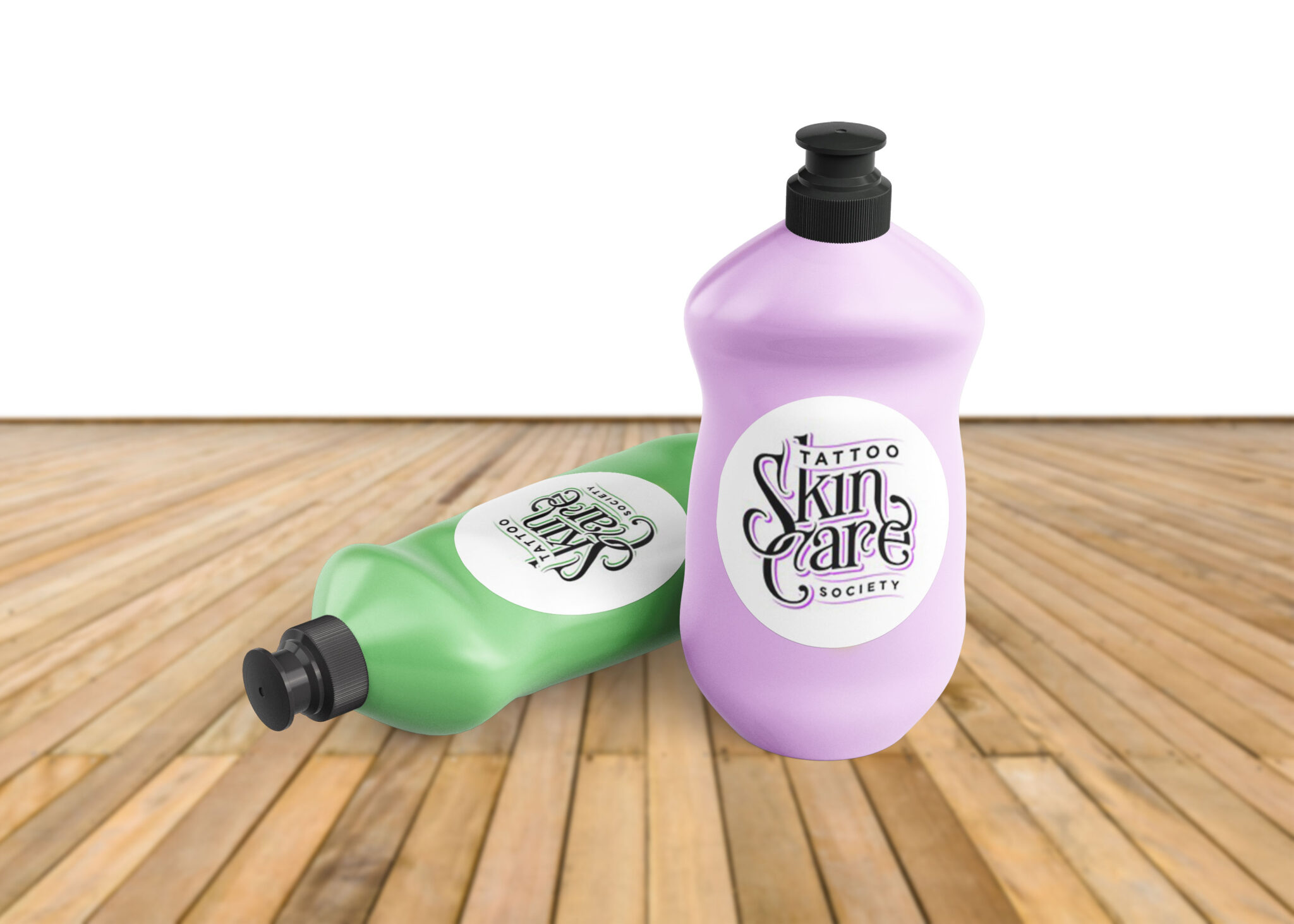 Dish Soap Plastic Bottle Mockup