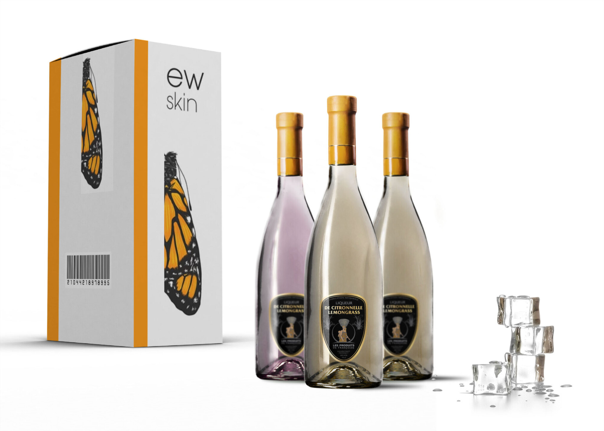 Liquor Bottles Box Mockup