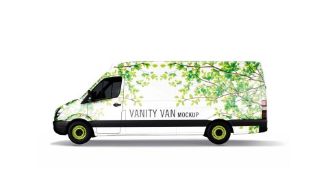 Premium Fast Food Vanity Van Wrap Mockup