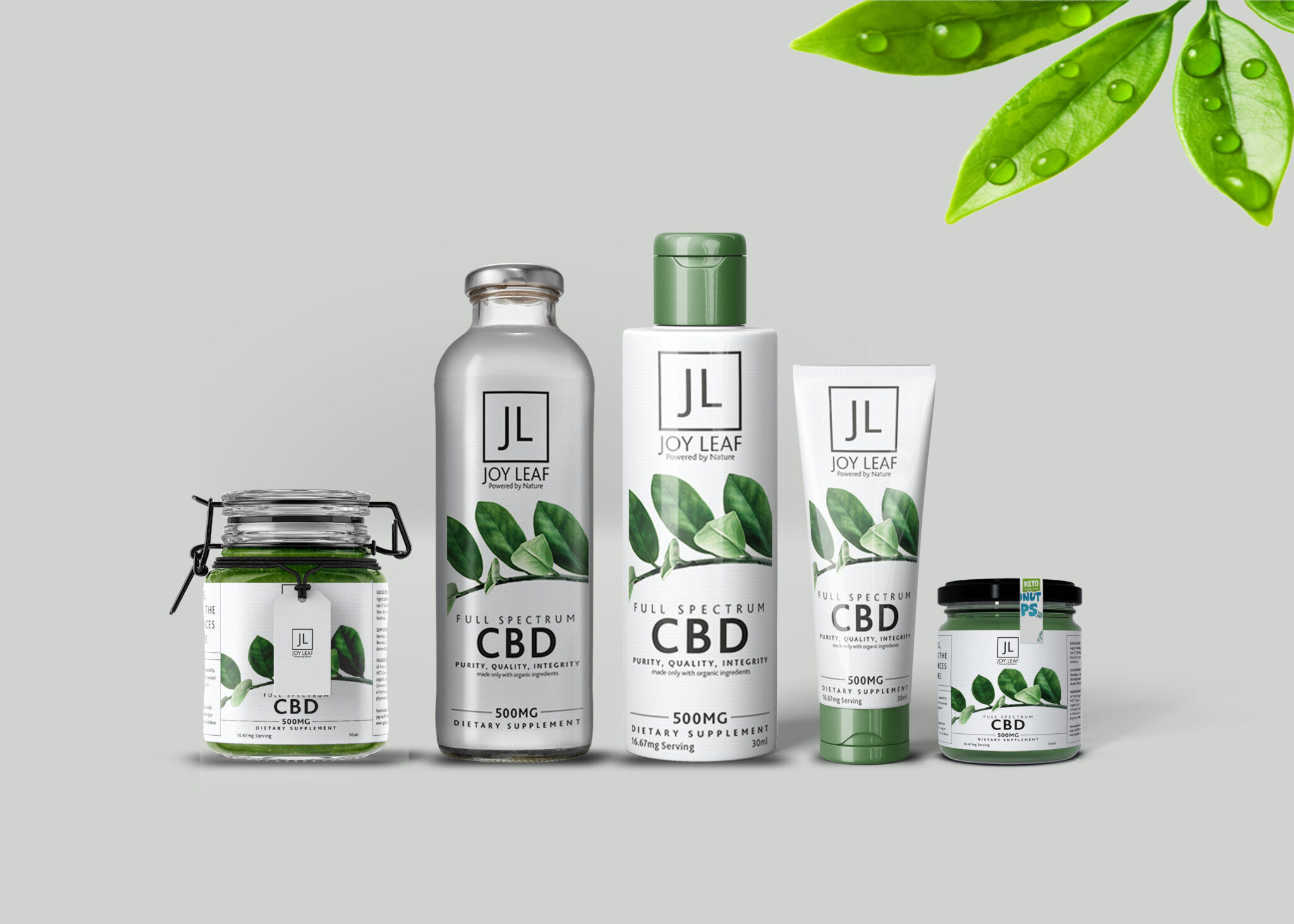 CBD Branding Bottle Mockup