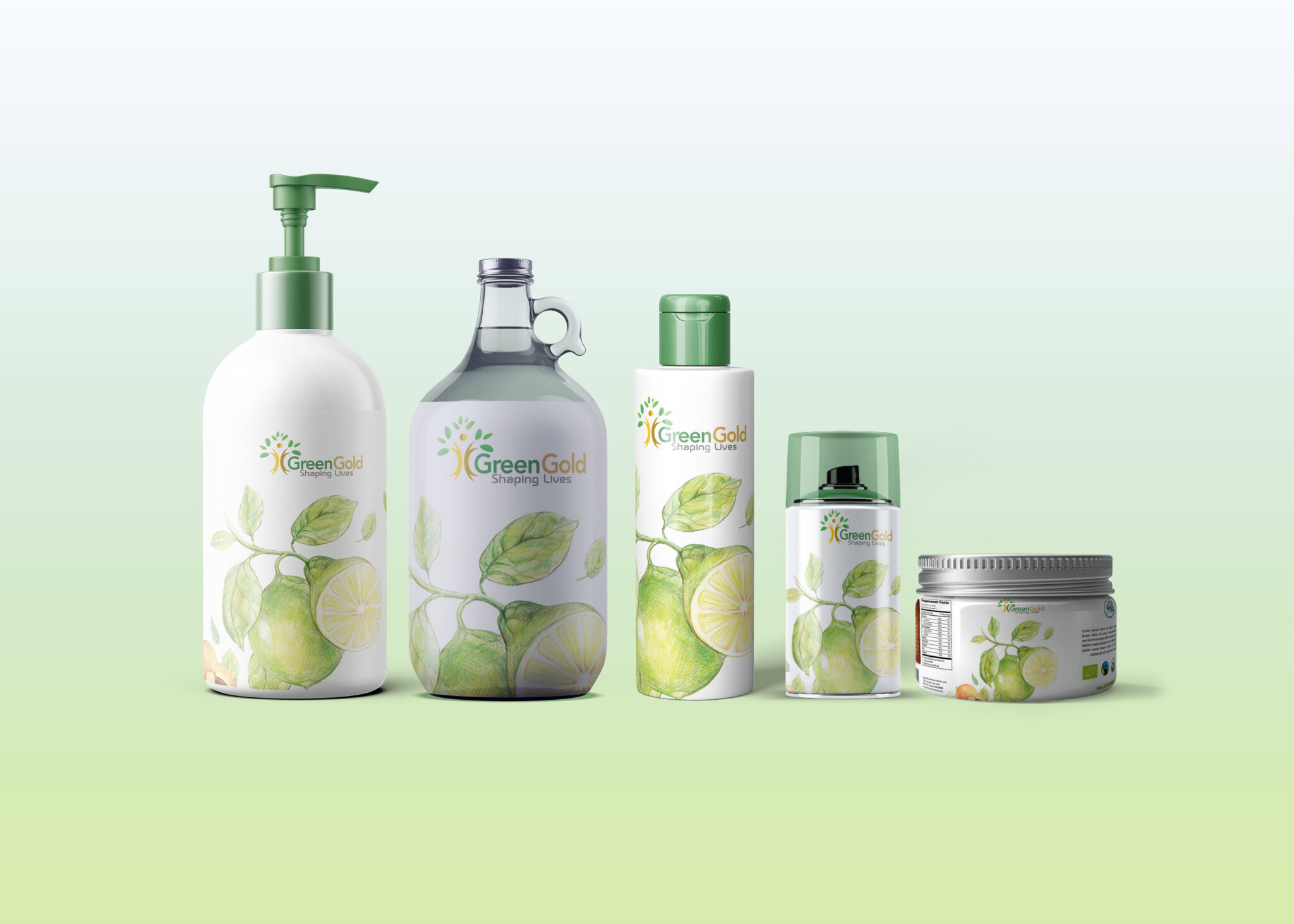 Gold Cosmetic Product Mockup