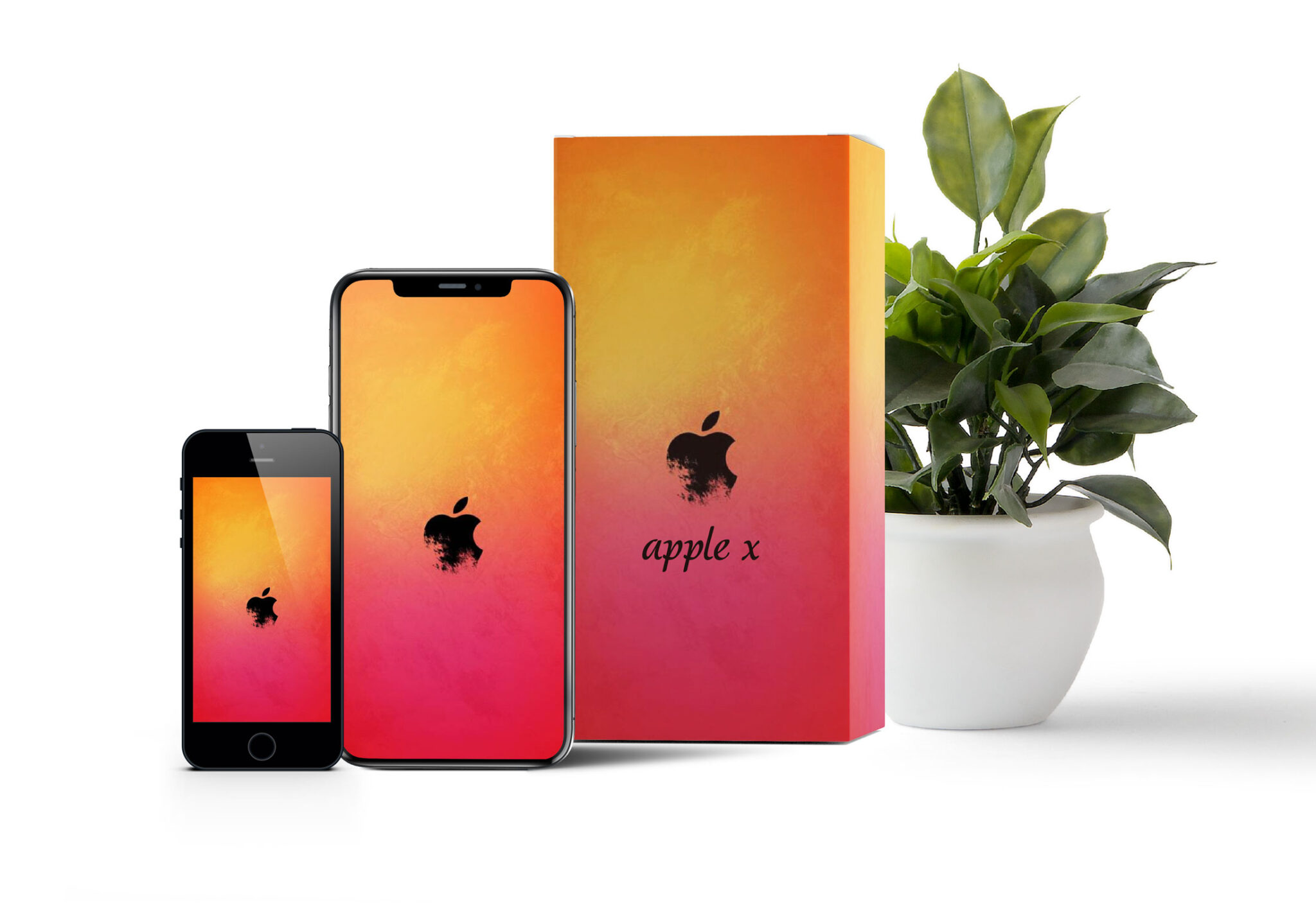 Mobile Box Packaging Mockup