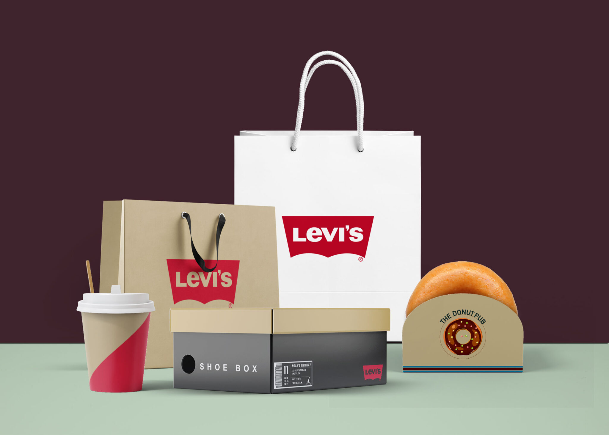 Full Bag Packaging Mockup