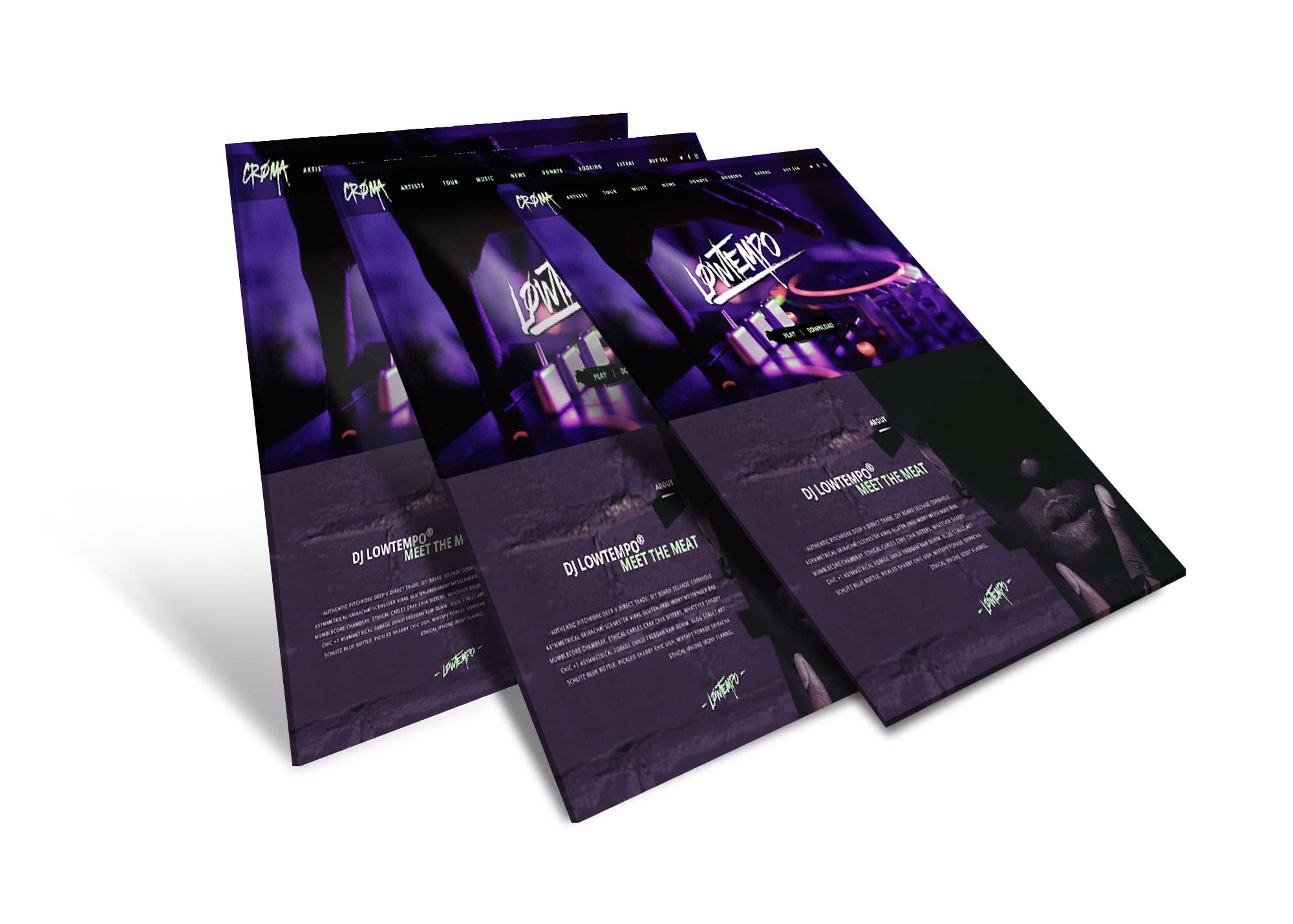 Browser Web Page Mockup