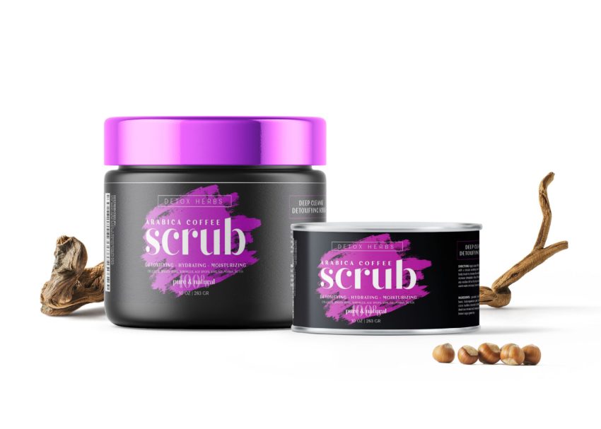 Free PSD Mockups 5 Scrub Packaging Mockup