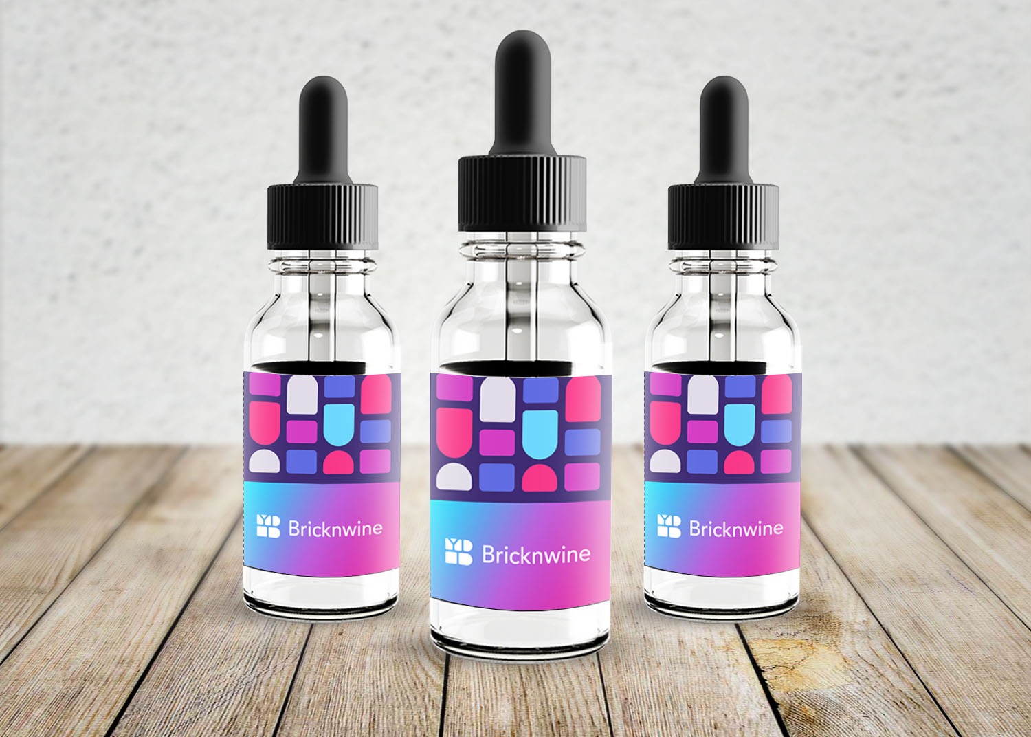 Glow Dropper Bottle Mockup