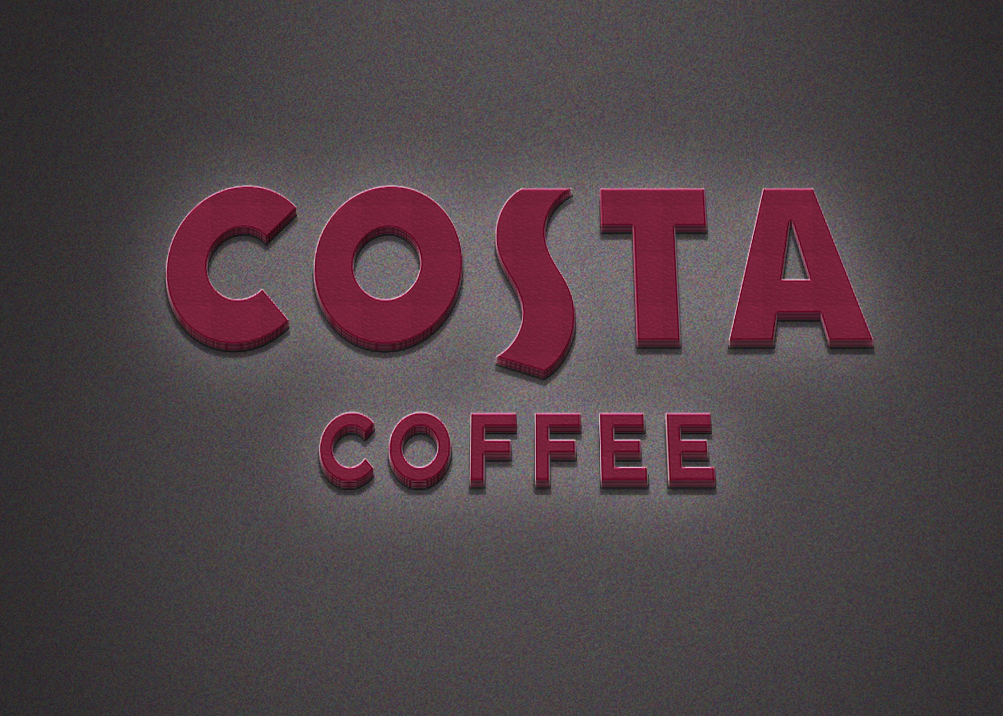 Costa Coffee Logo Mockup 2019