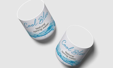 Water Glass Label Mockup