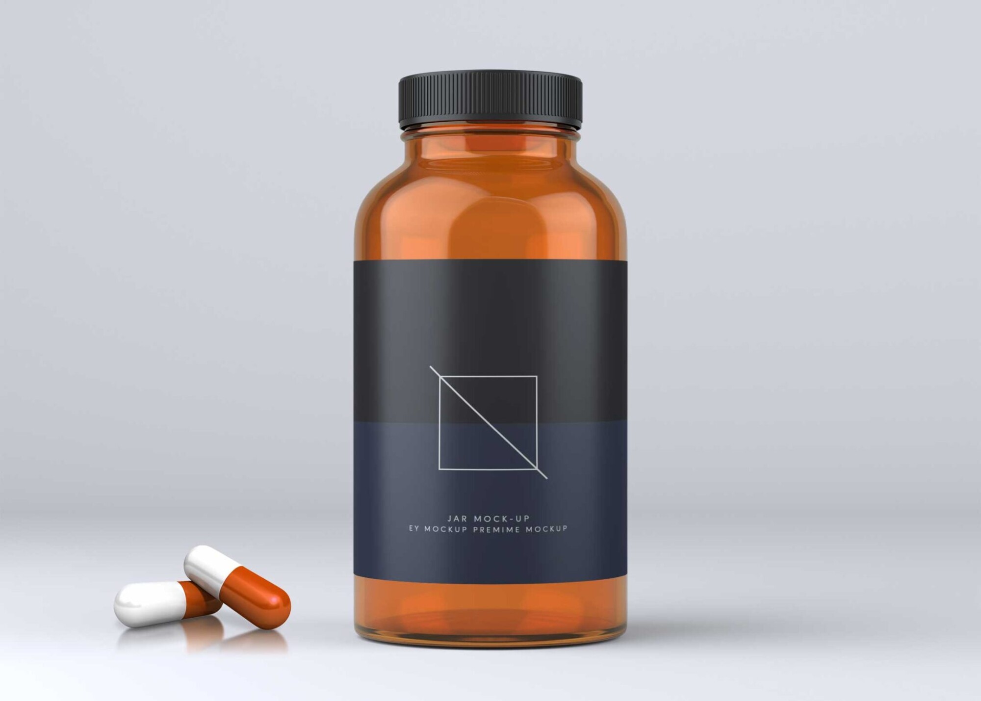 Glass Jar PSD Mockup