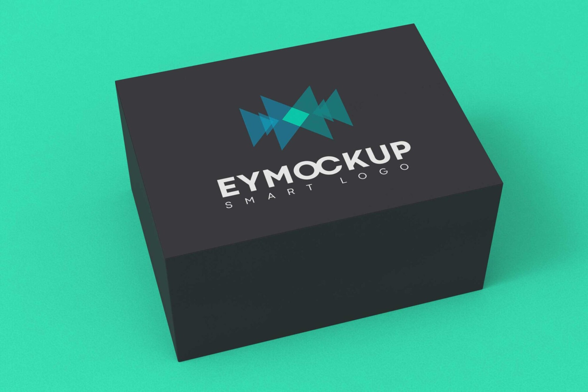 Dark Box Logo Mockup