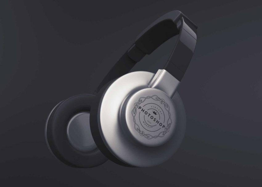 Headphone Logo Mockup
