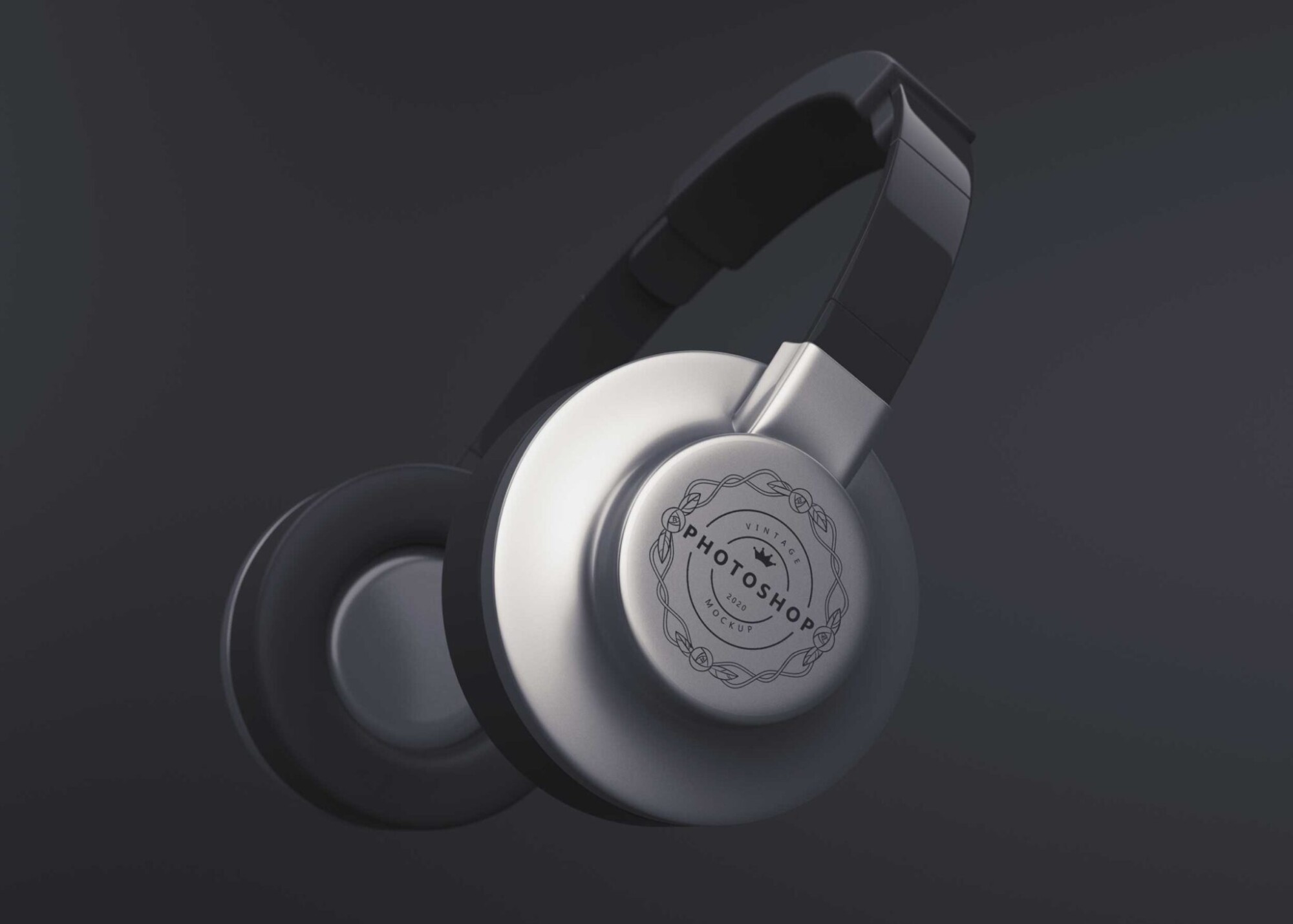 Headphone Logo Mockup