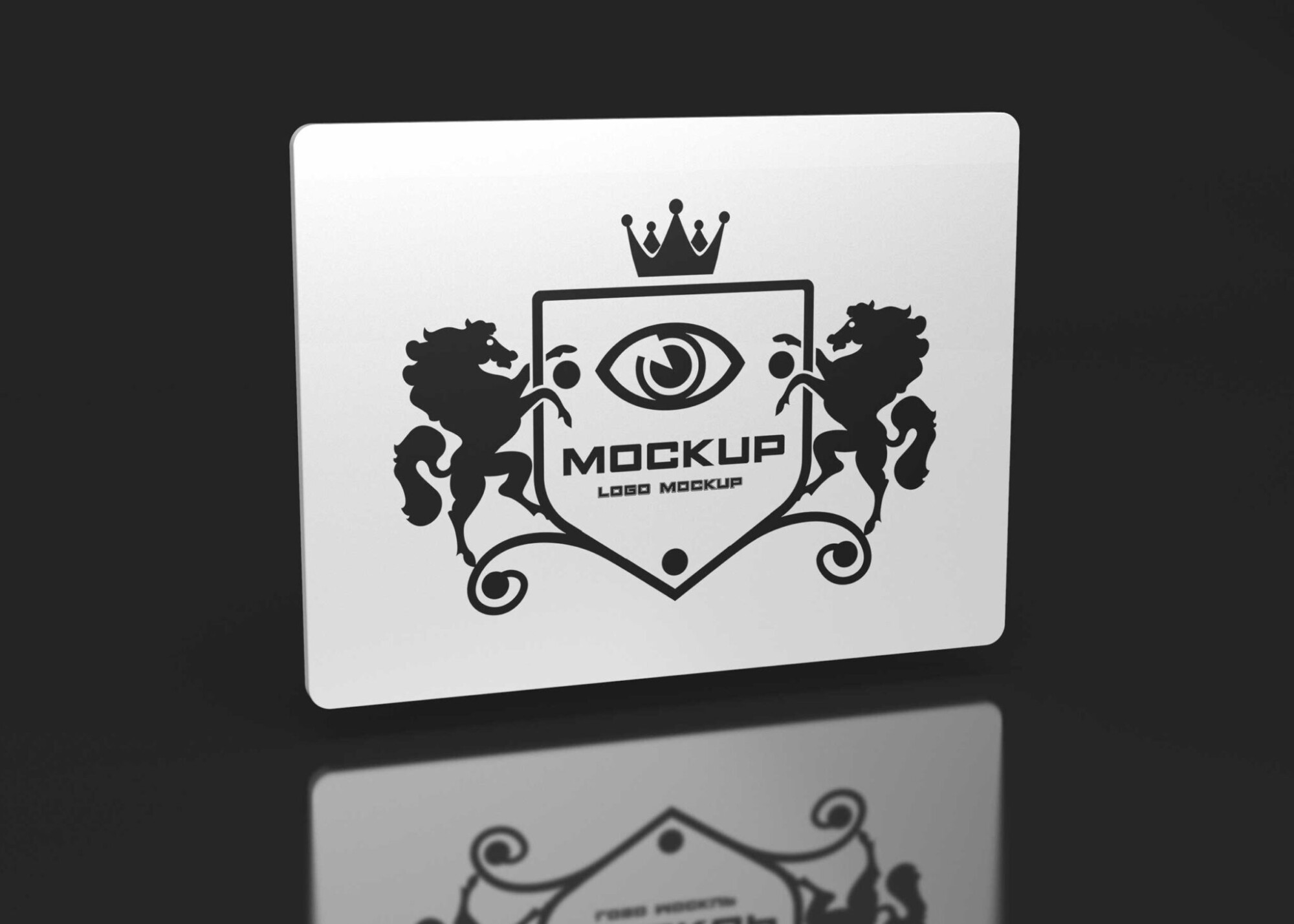 Hi-Tech Fluorescent Logo Mockup