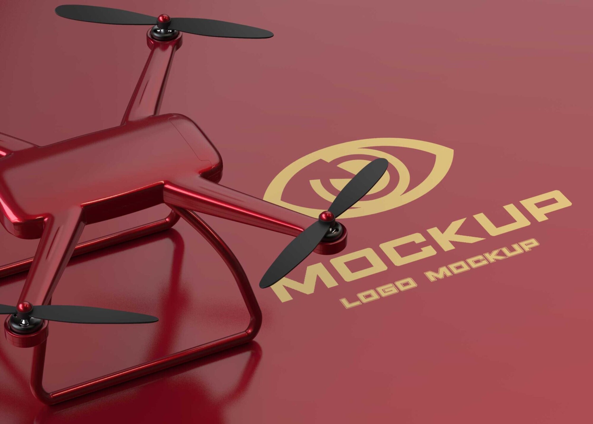Taxi Drone Mockup