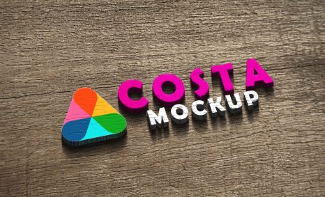 Vintage Wood Best 3D Logo Mockup 2020