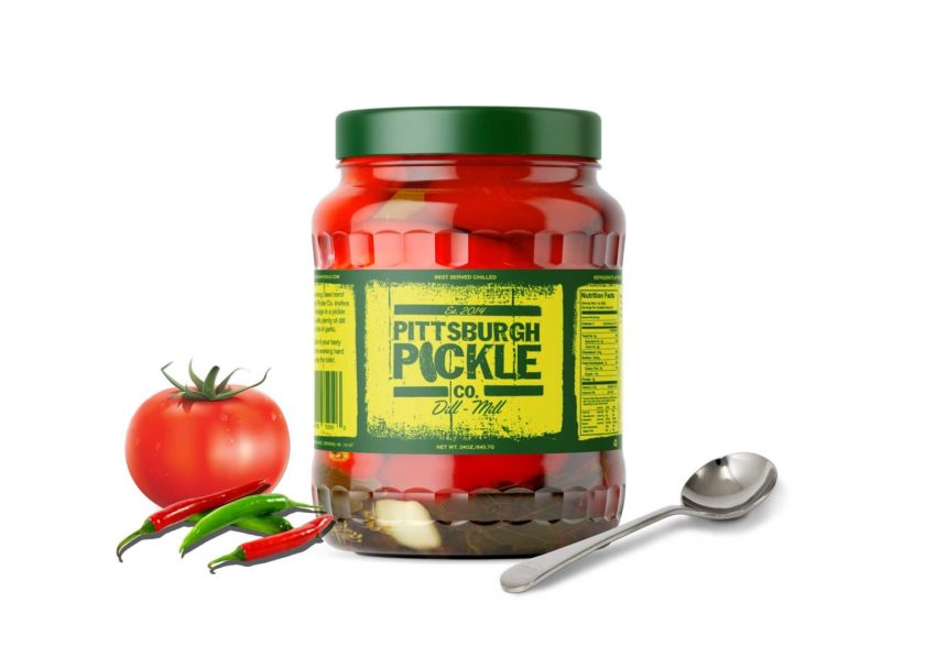 Pittsburgh Attractive Plastic Pickle Jar Mockup