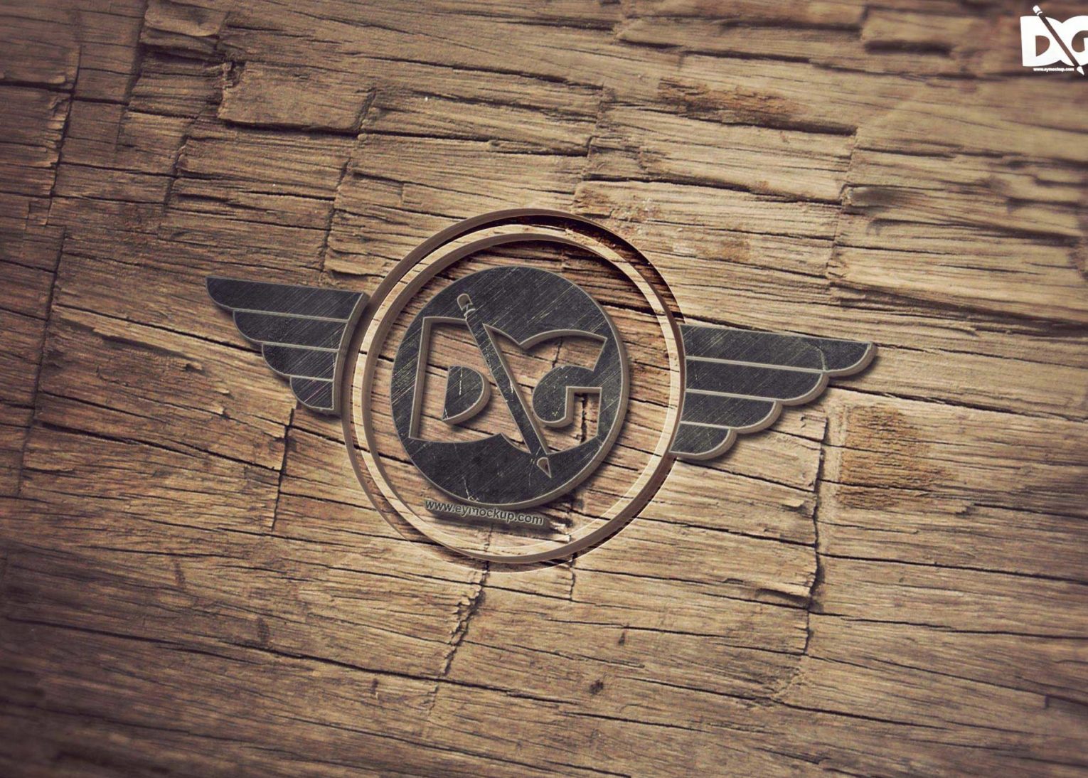 Download Free Woody Logo Mock-up 14 Woody Logo Mock-up