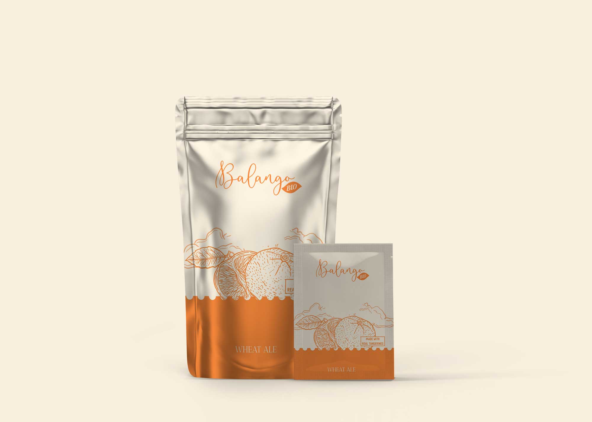 Aluminium Foil Pouch Sachet Mockup