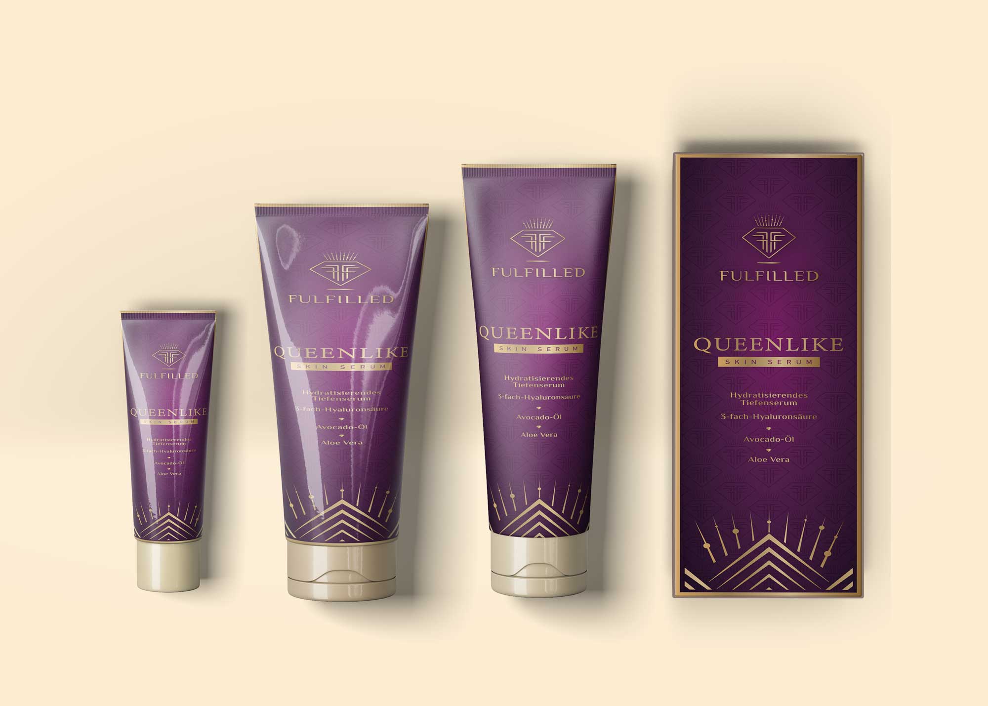 Cosmetic Serum Packaging Mockup