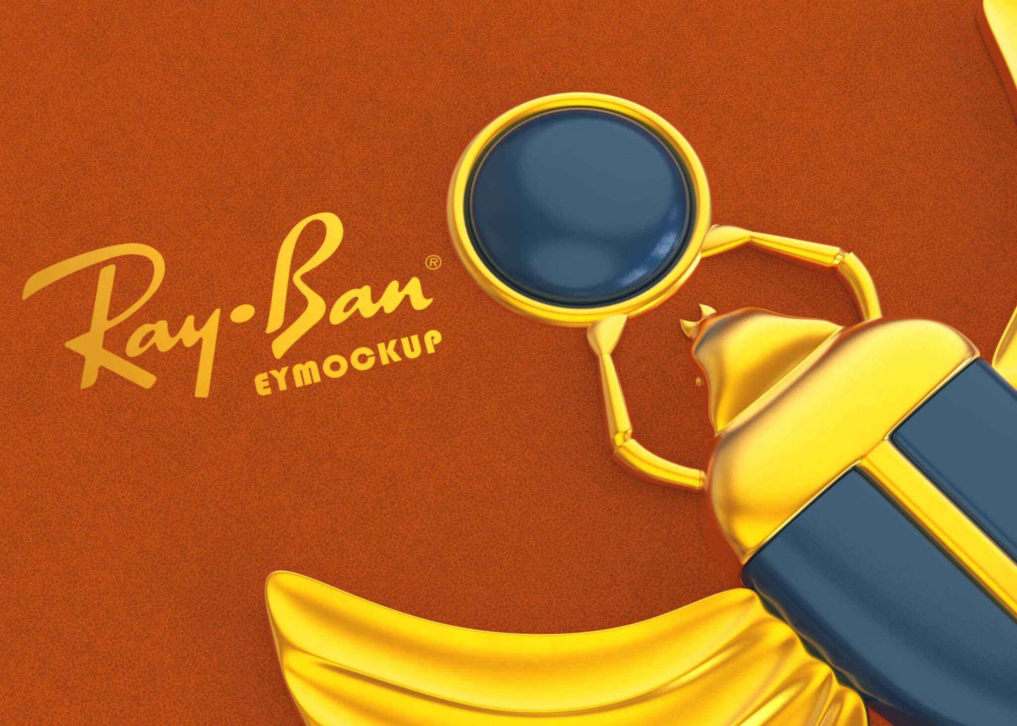 Free Egyptian Scarab Logo Mockup Download 1 Free Egyptian jewel scarab Logo Mockup