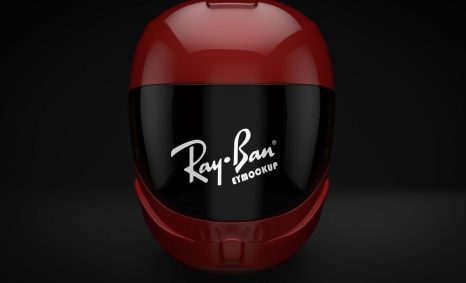 Free Motorcycle Helmet Isolated Logo Mockup