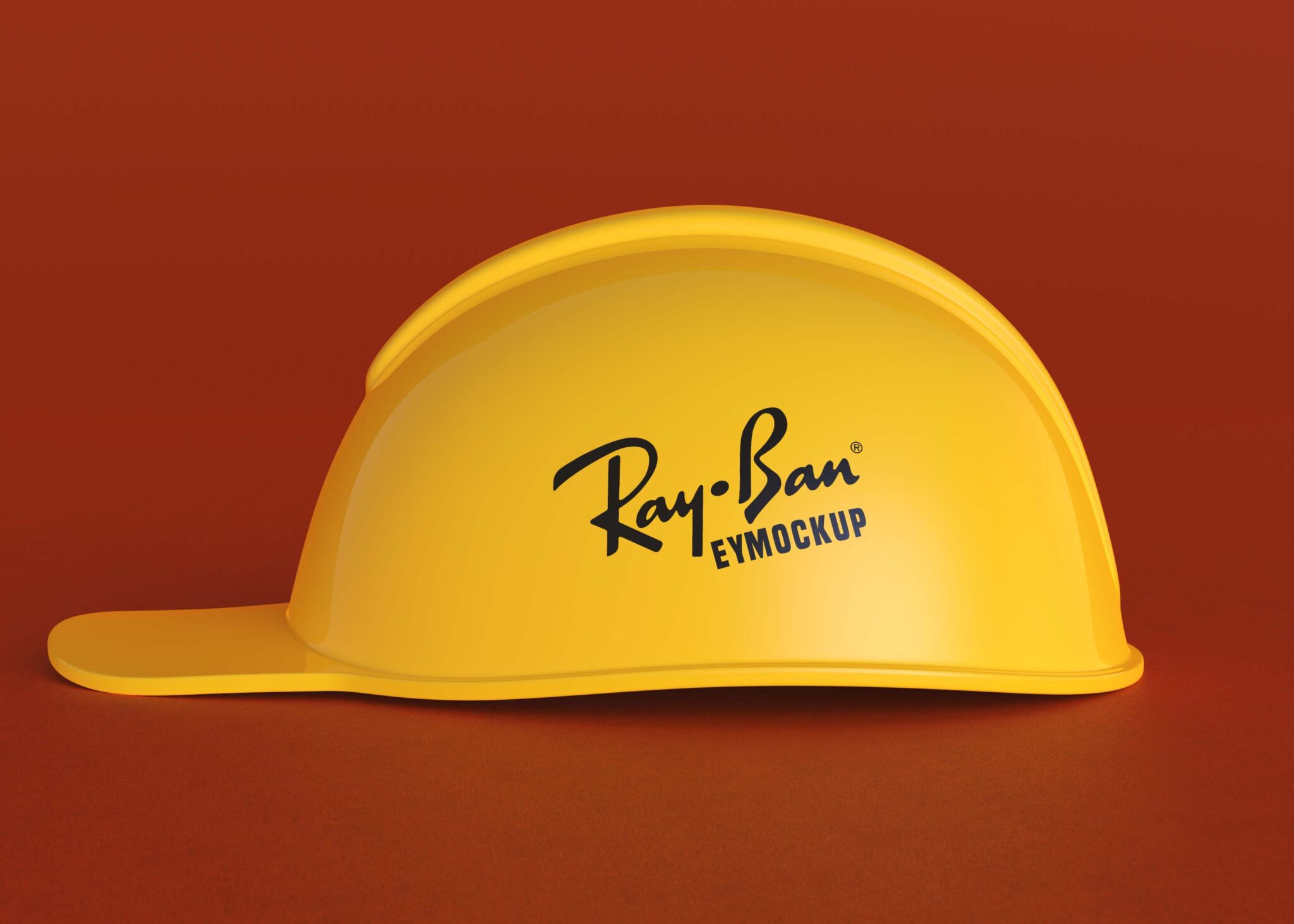 Free Psd Hard Hat Construction Mockup