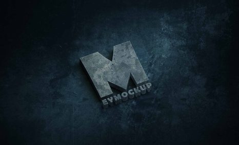 Download Free Grunge Metal Logo Mockup 14 Free Grunge Metal Logo PSD Mockup