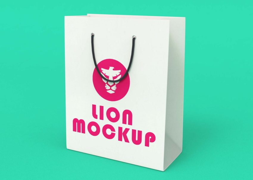 Free PSD Mockups 1 Free Shopping Bag Logo Mockup