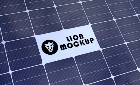Free Solar Panel Logo Mockup