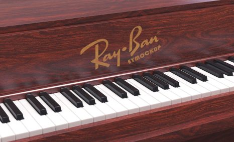 Free Unique Piano Logo Mockup