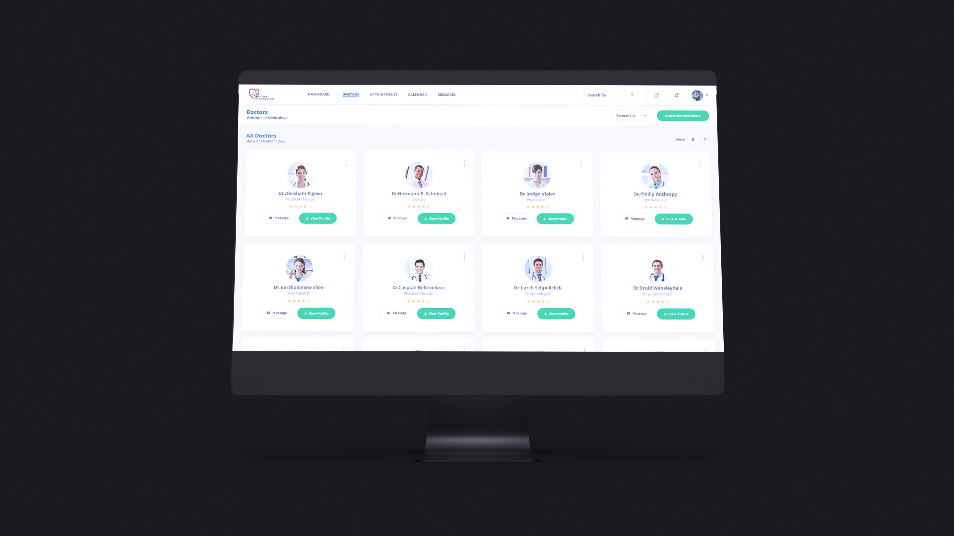 Free iMac Dark Style Office Mockup