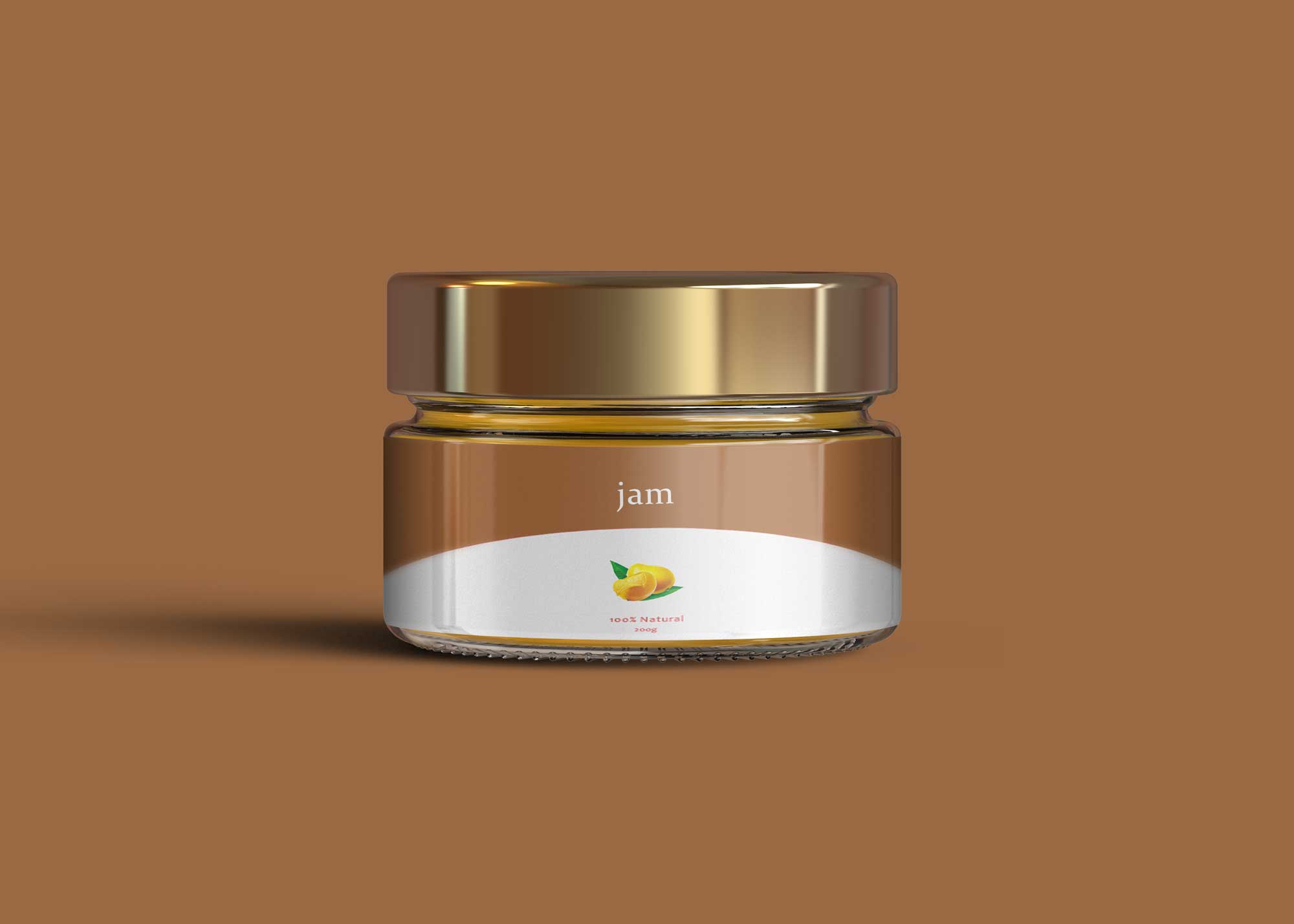 Free Honey Jar Collection Label Mockup