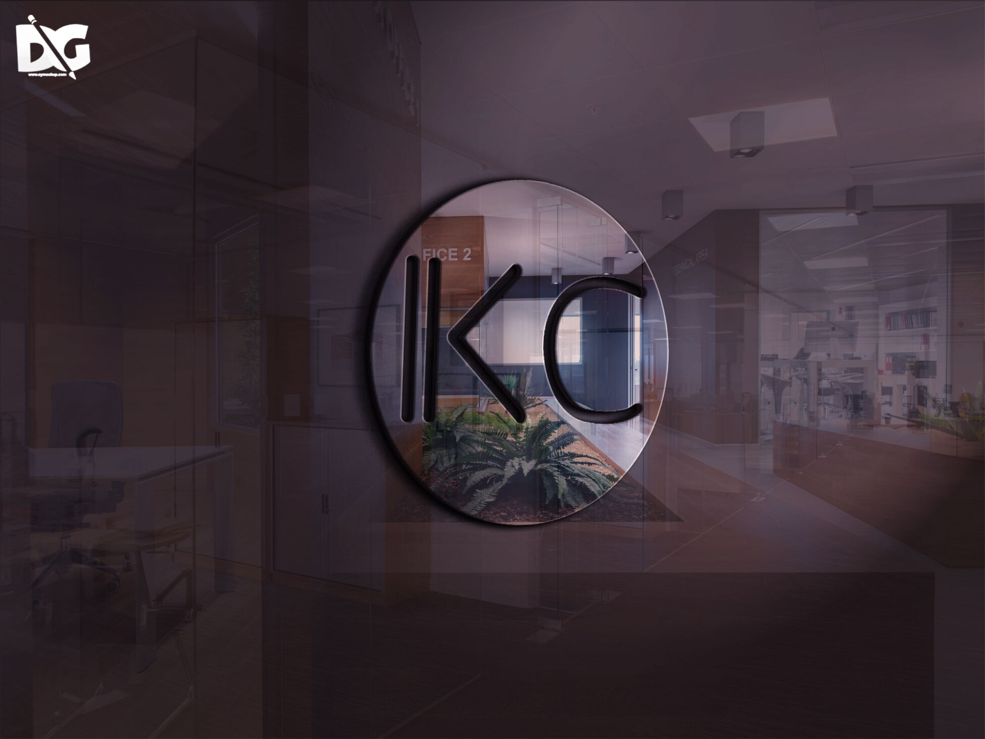 3D logo mockup presentation 1