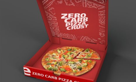 Delicious Pizza Box Packaging Mockup 3