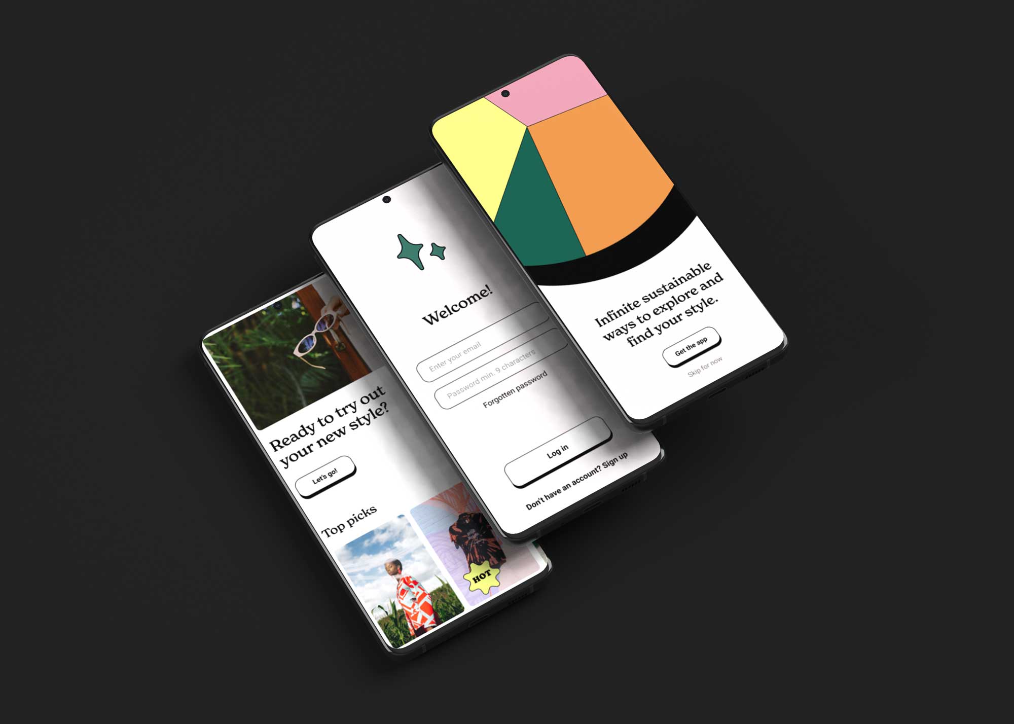 Free Business Promo App View Mockup