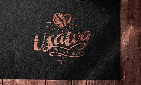 Free Copper Color Logo Mockup