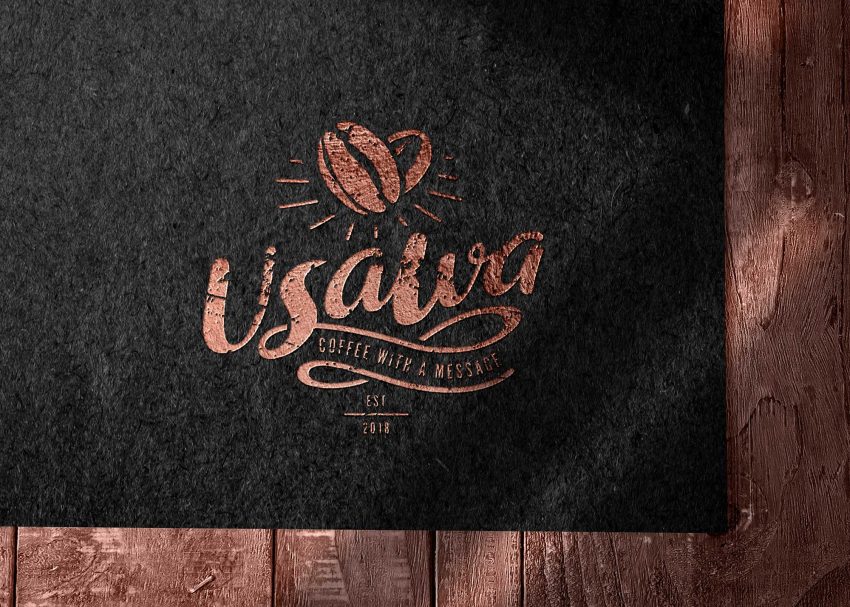 Free PSD Mockups 2 Free Copper Color Logo Mockup