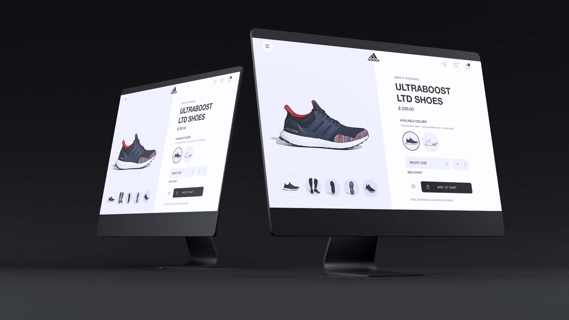 Free Perspective Apple iMac Mockup