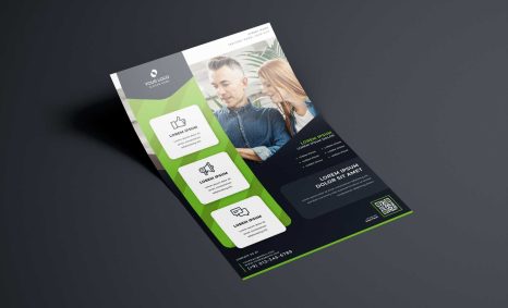 Single US Letter Flyer Mockup 1