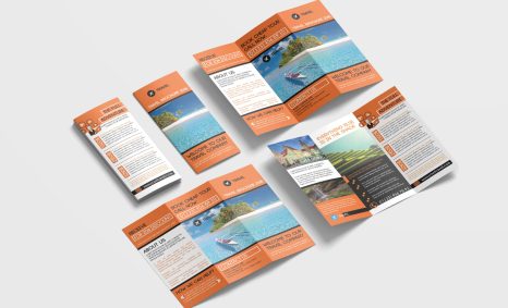 Beautiful Travel Vacation Tri Fold Brochure Design Templates 4 scaled