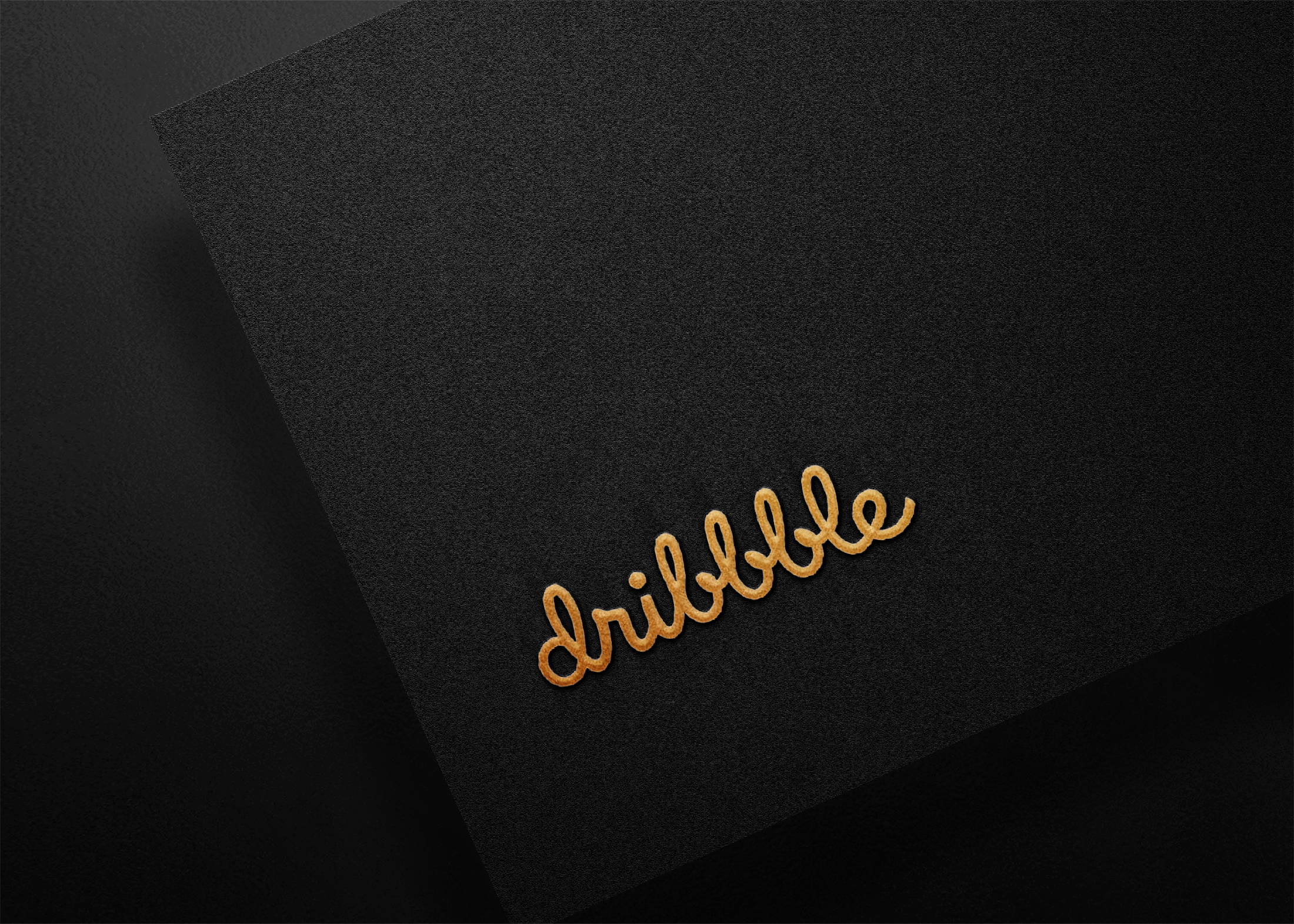 Elegant Black Paper Gold Logo Mockup 14 Dribbble Black Gold Logo Mockup