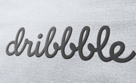 Dribbble Real Embroidered Logo Mockup