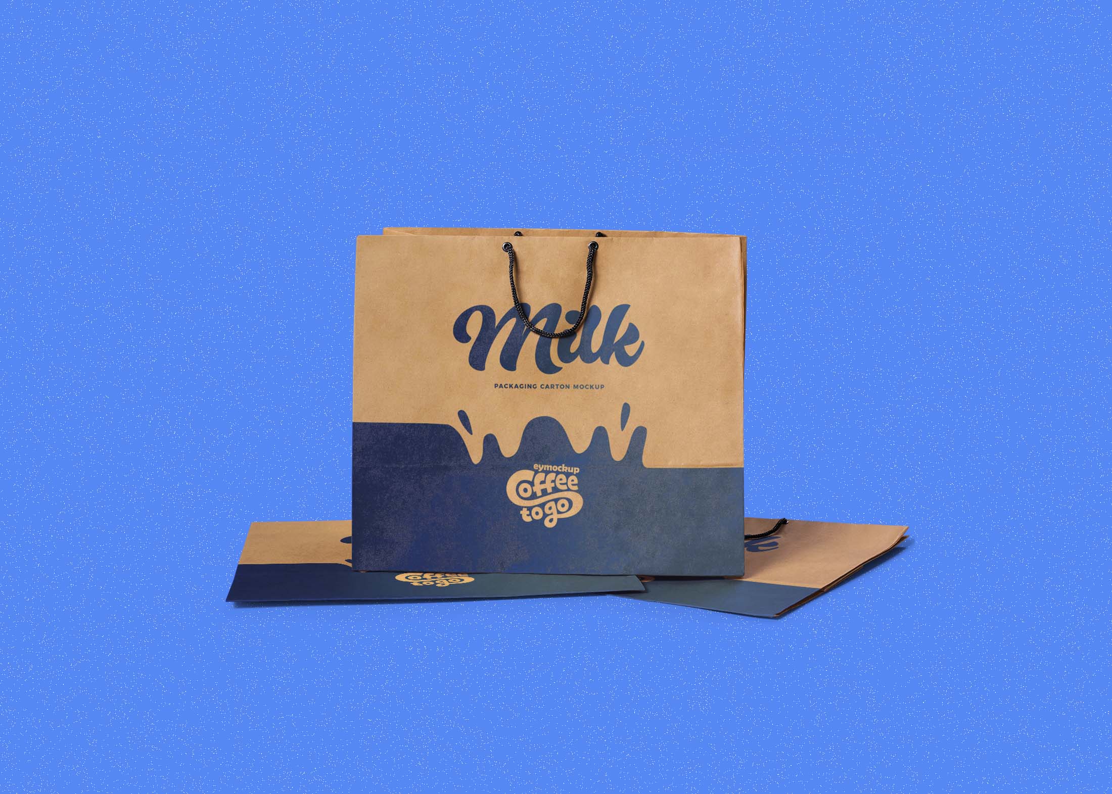 Free Art Paper Shopping Bag Mockup