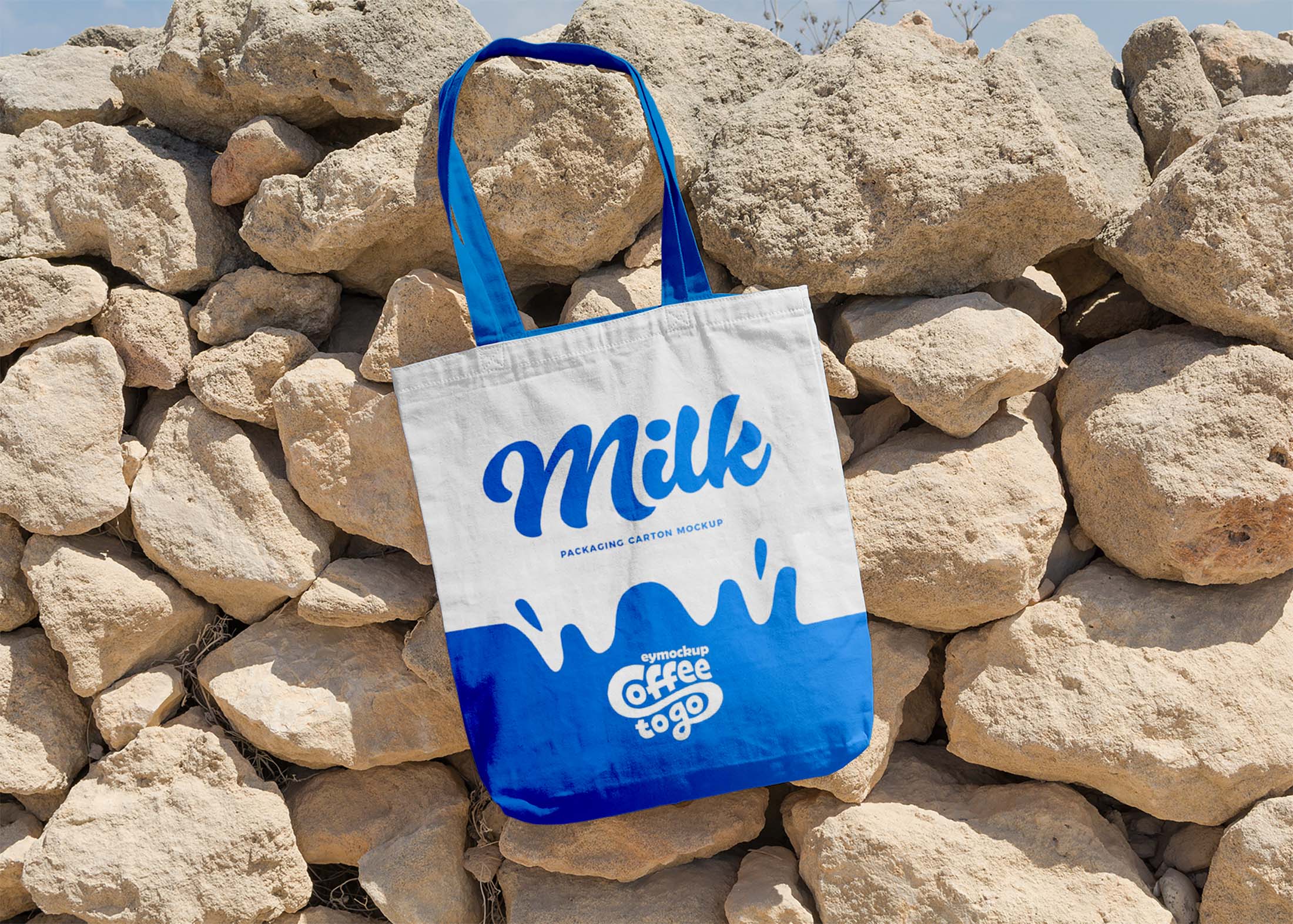 Free Beach Tote Bag Mockup