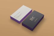 Free Blank Business Card Mockup