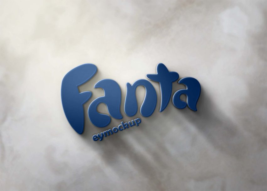 Free Blurry 3D Logo Mockup