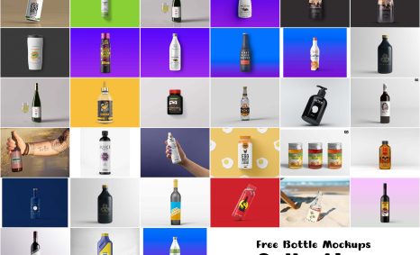 Free Bottle Mockups Collection