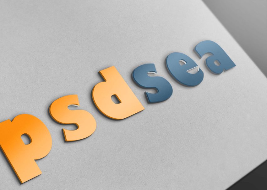 Free Classic Logo PSD Mockup 2