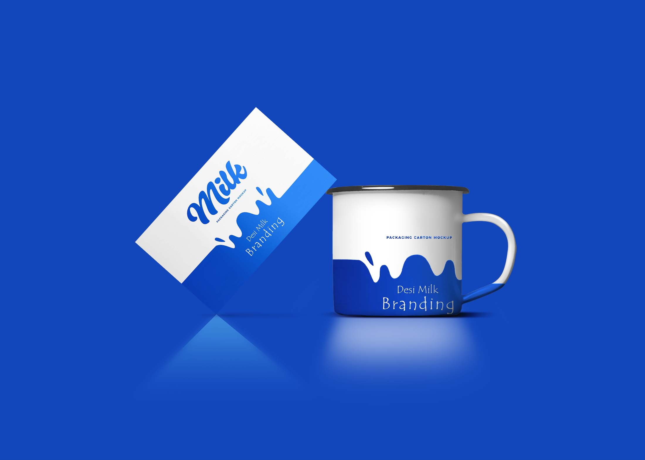 Free Enamel Mug Mockup