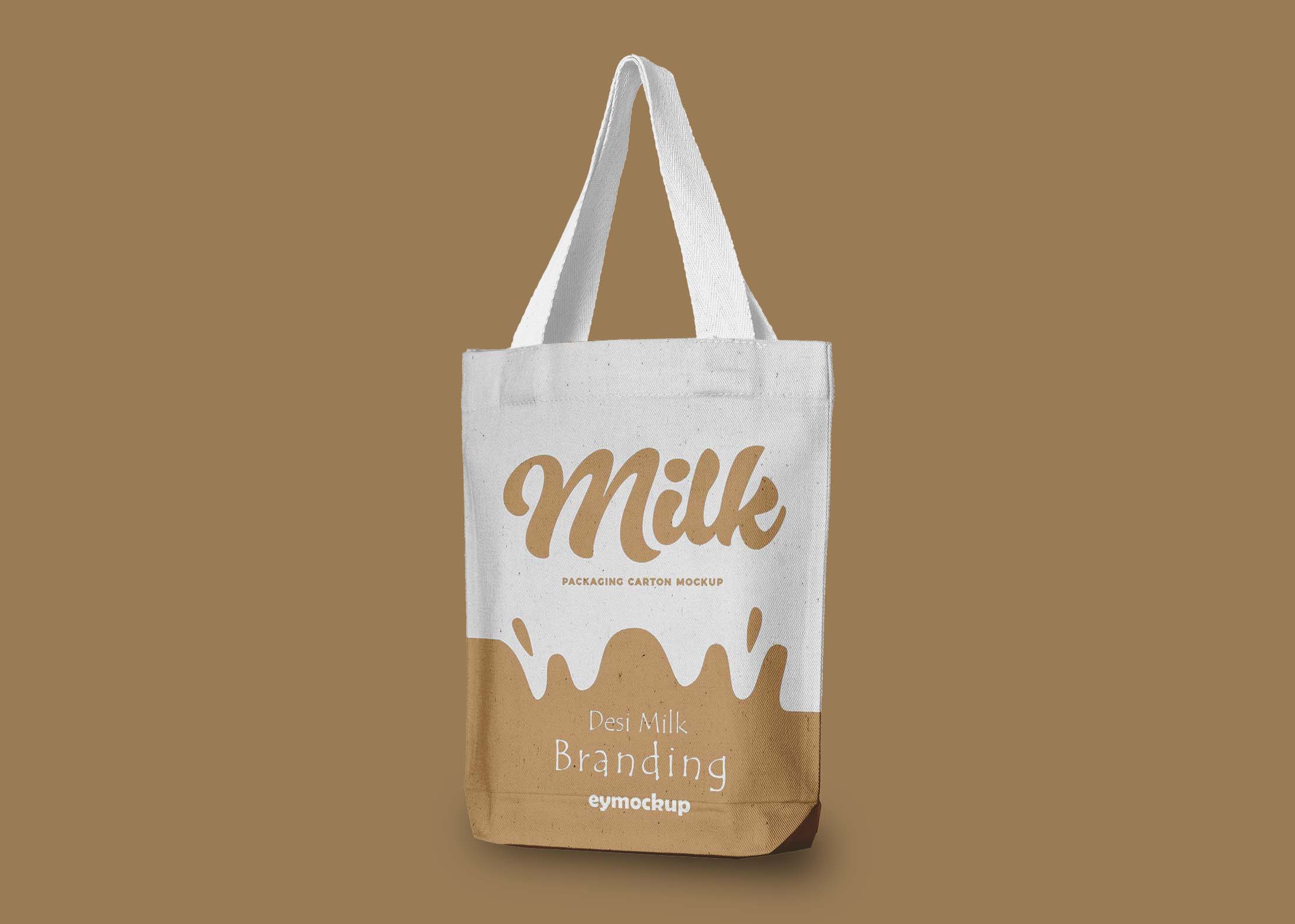 Free Hanging PSD Tote Bag Mockup